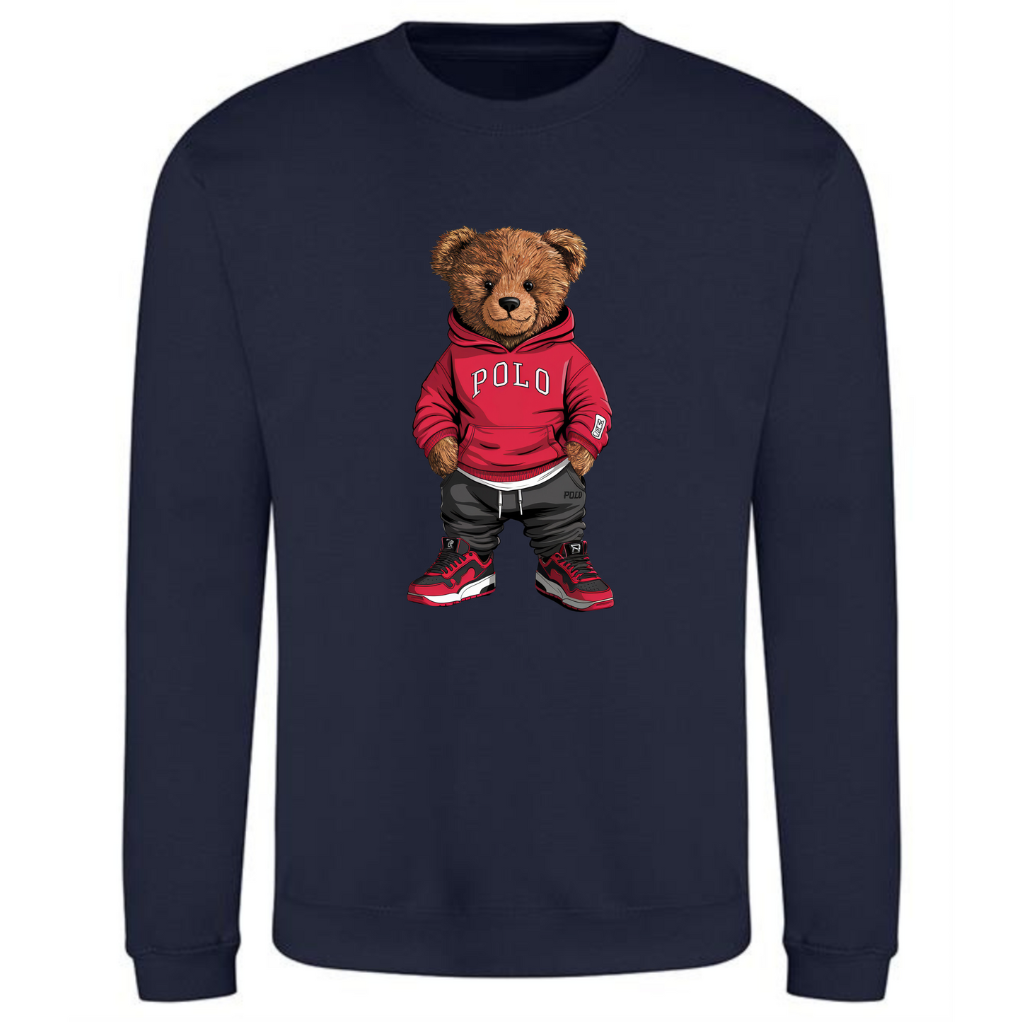 Teddy Bear Sweatshirt | Fun & Comfortable POLO Style for Men