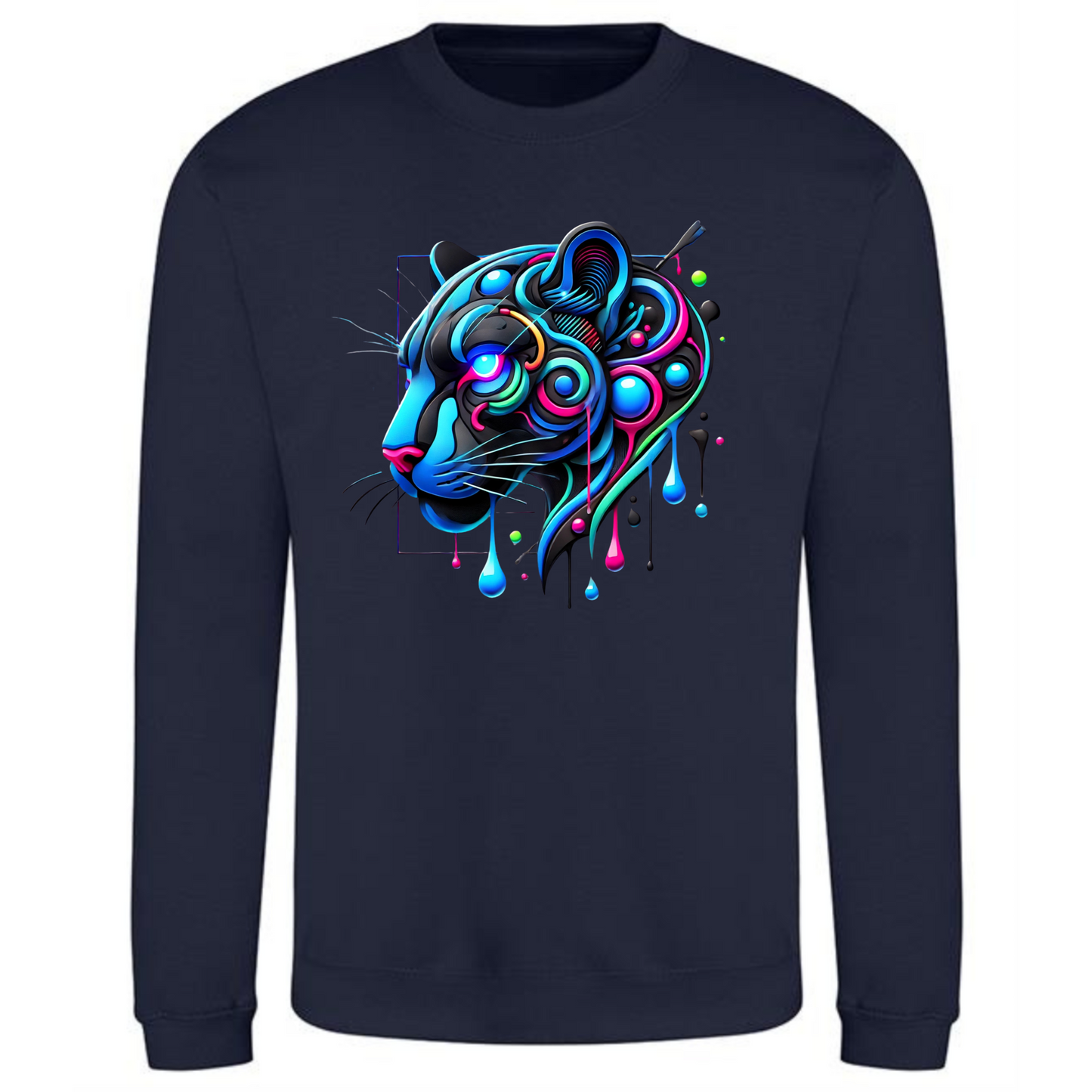 Neon Panther Sweatshirt | Bold & Comfortable for Men