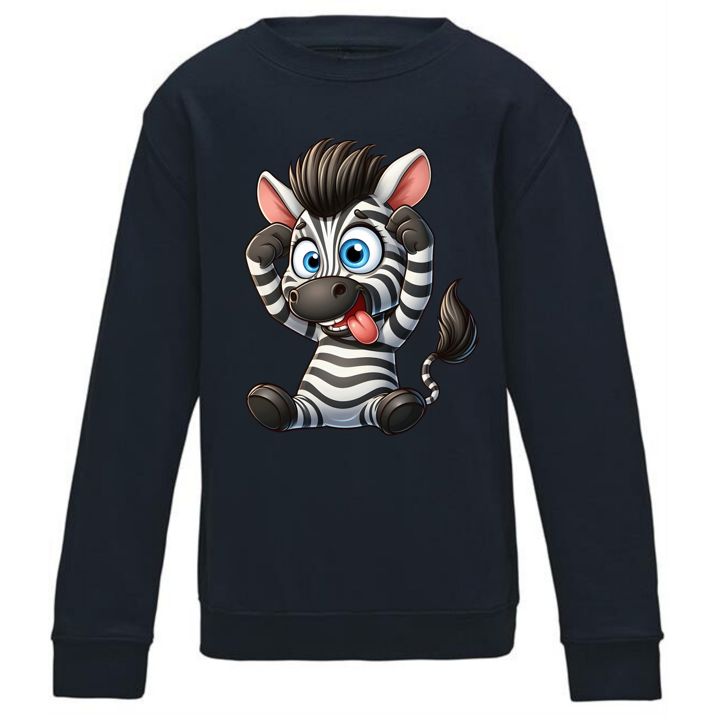 Kids' Cute Zebra Sweatshirt – Cozy & Adorable