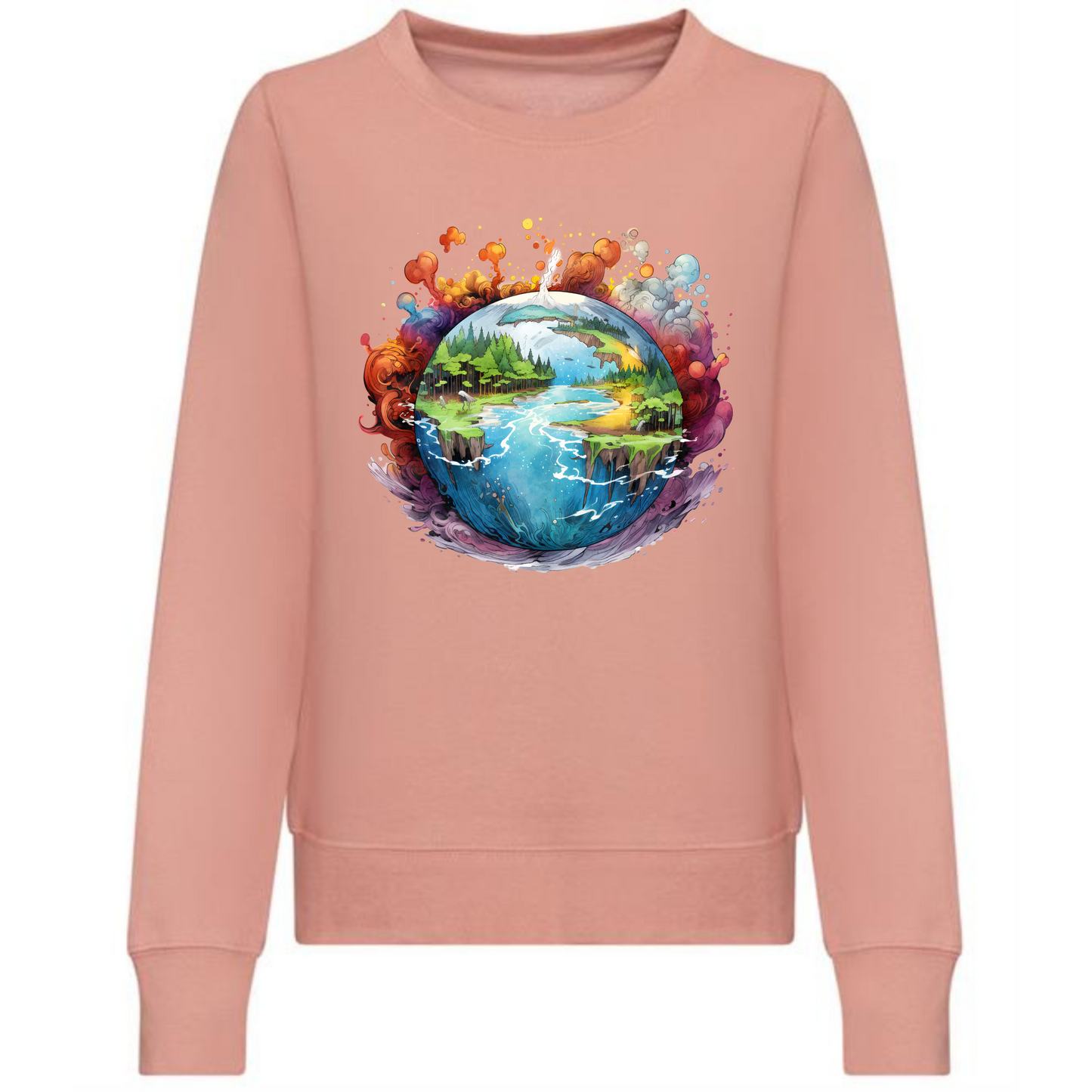 Global Nature Panorama Sweatshirt | Stunning Nature-Inspired Design