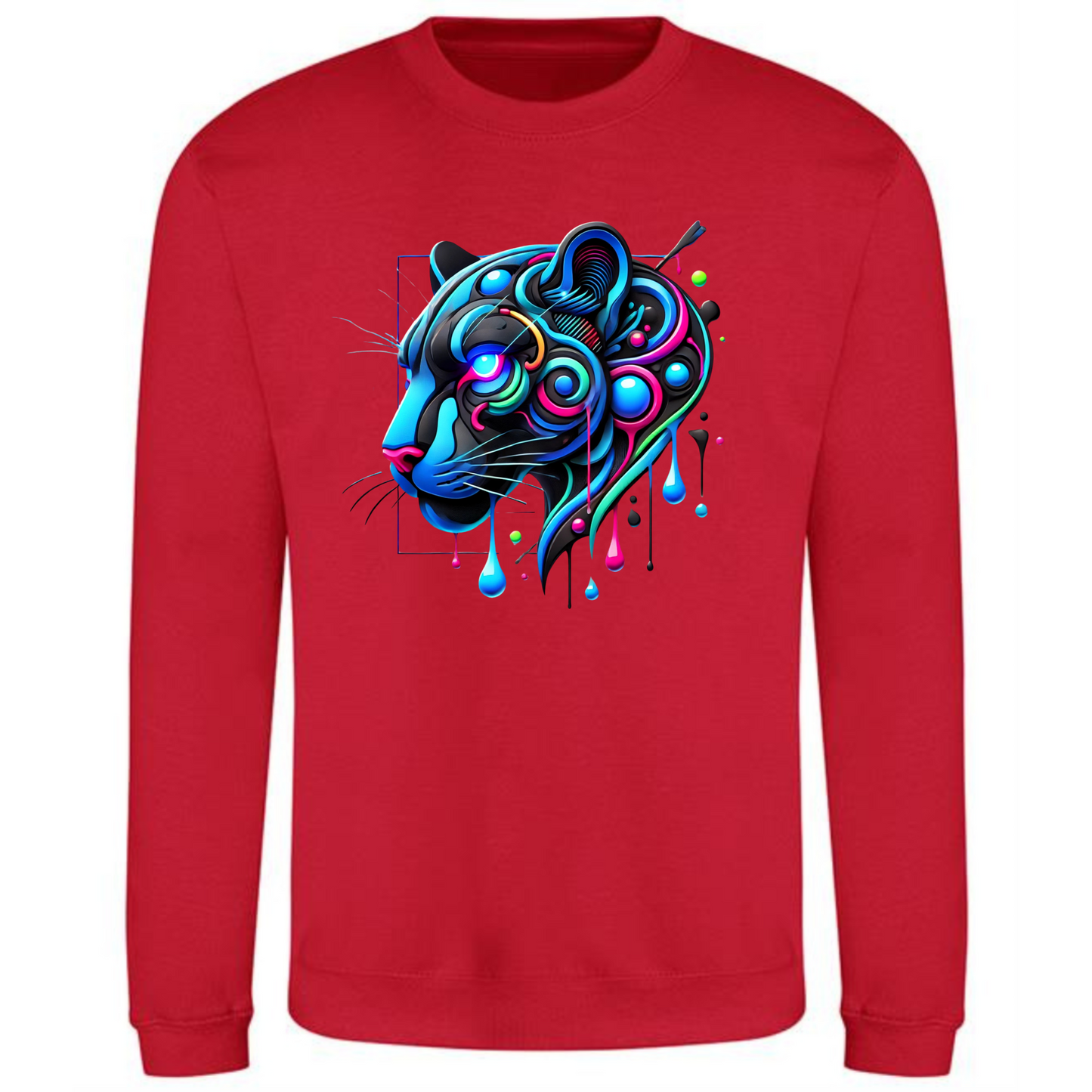 Neon Panther Sweatshirt | Bold & Comfortable for Men