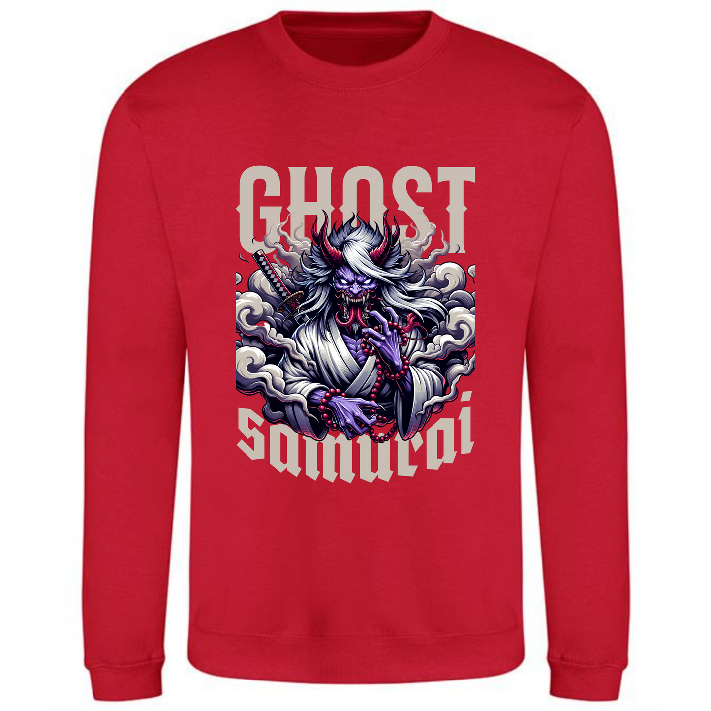 Ghost Samurai Sweatshirt | Haunting Warrior Design