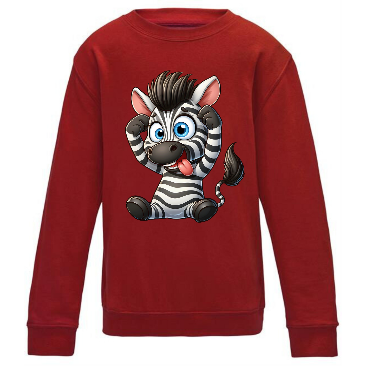 Kids' Cute Zebra Sweatshirt – Cozy & Adorable