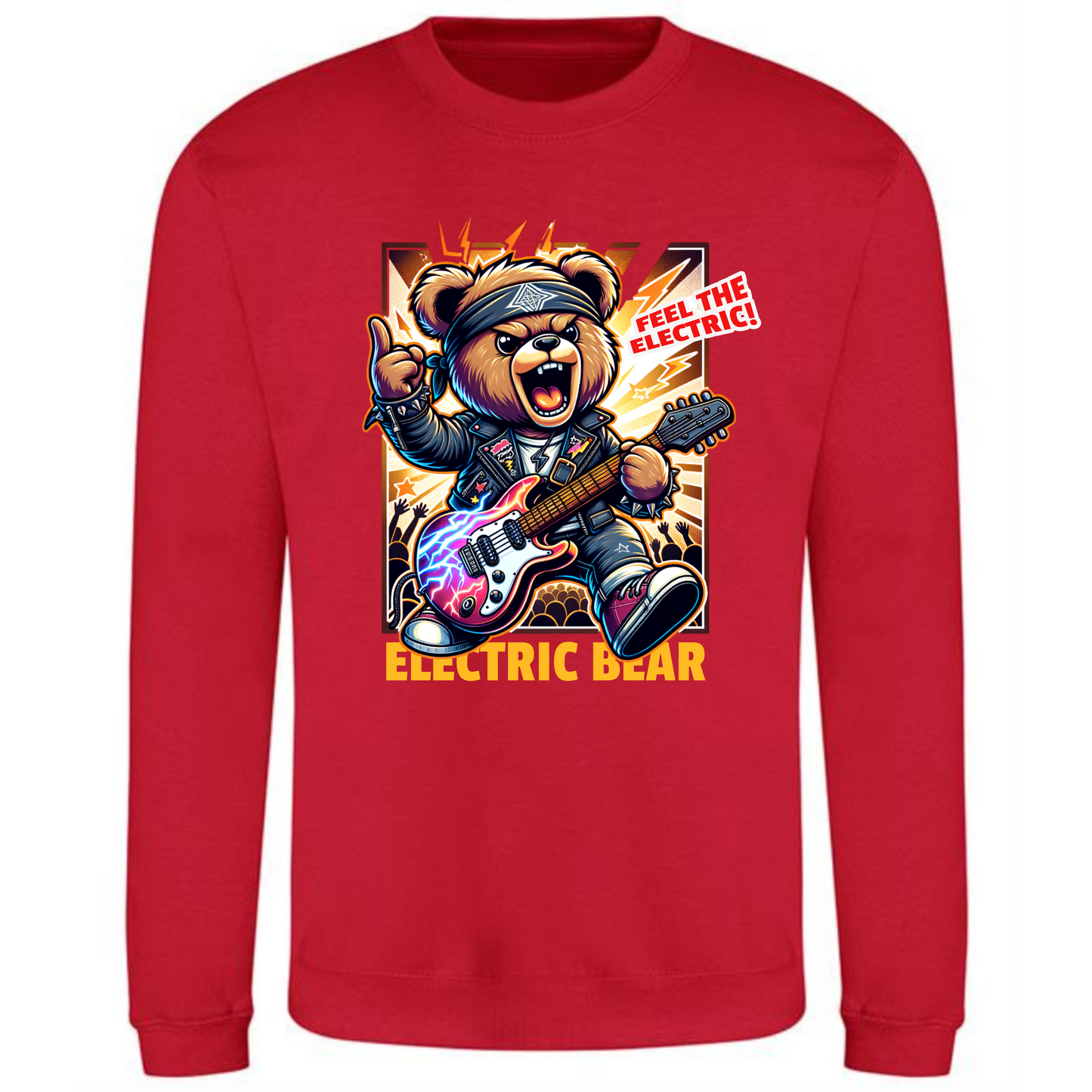 Electric Bear Sweatshirt | Feel the Electric – Bold Energy Design