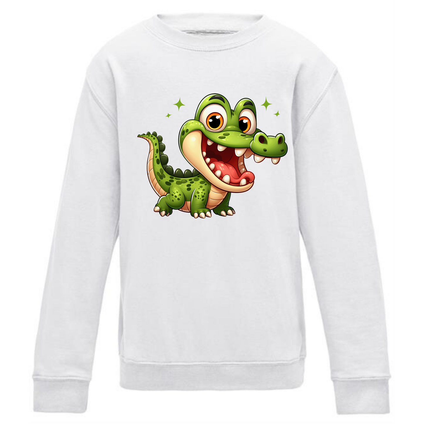 Kids' Cute Crocodile Sweatshirt – Cozy & Fun Design