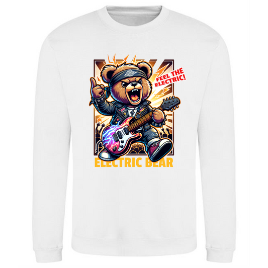 Electric Bear Sweatshirt | Feel the Electric – Bold Energy Design