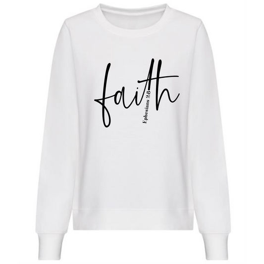 Faith Sweatshirt | Bold Faith Text Design