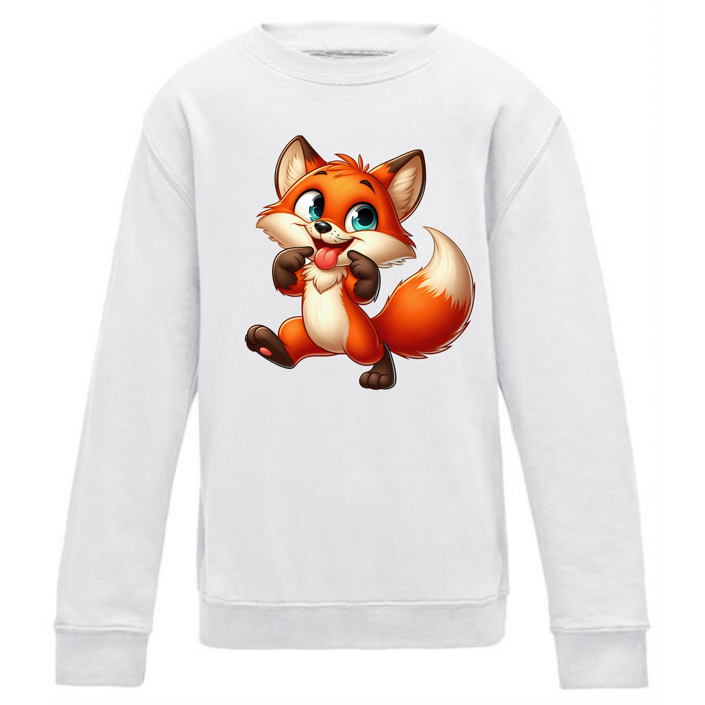 Kids' Cute Fox Sweatshirt – Cozy Woodland Vibes