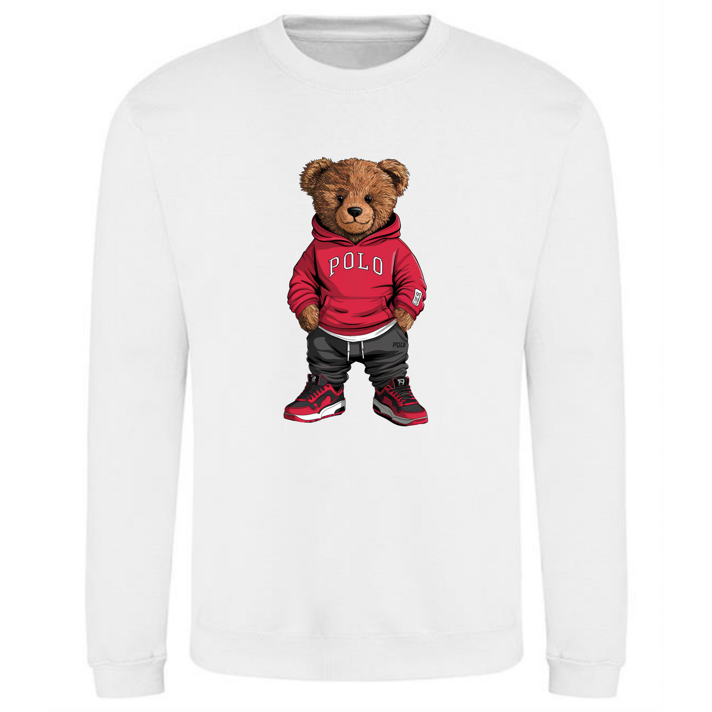 Teddy Bear Sweatshirt | Fun & Comfortable POLO Style for Men