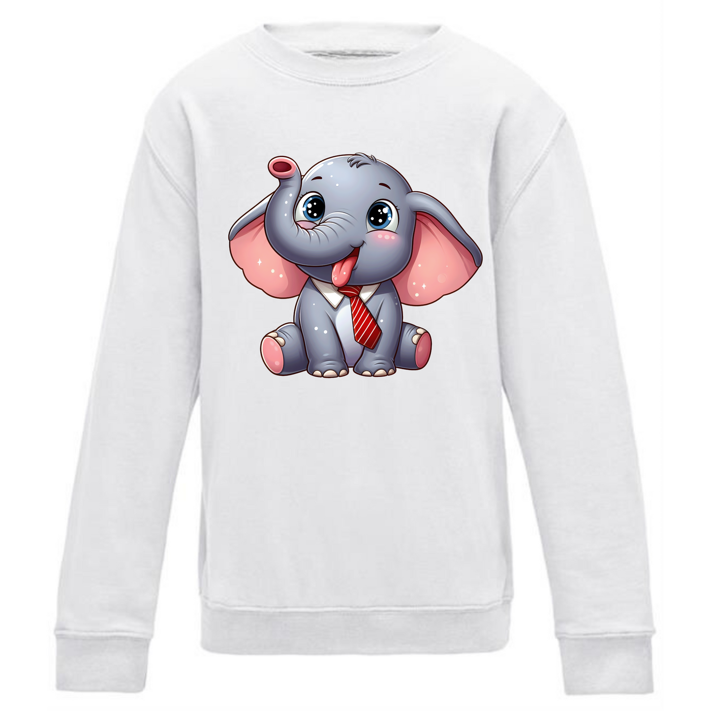 Kids' Cute Elephant Sweatshirt – Cozy Safari Fun