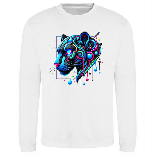 Neon Panther Sweatshirt | Bold & Comfortable for Men