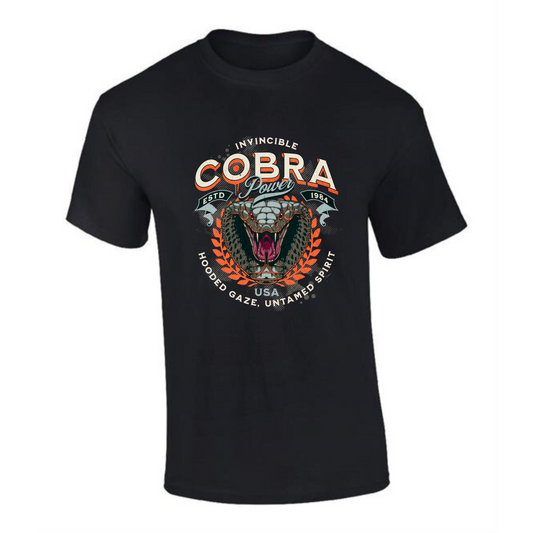 Cobra T-Shirt | Fierce Snake Design – Premium 100% Cotton Tee