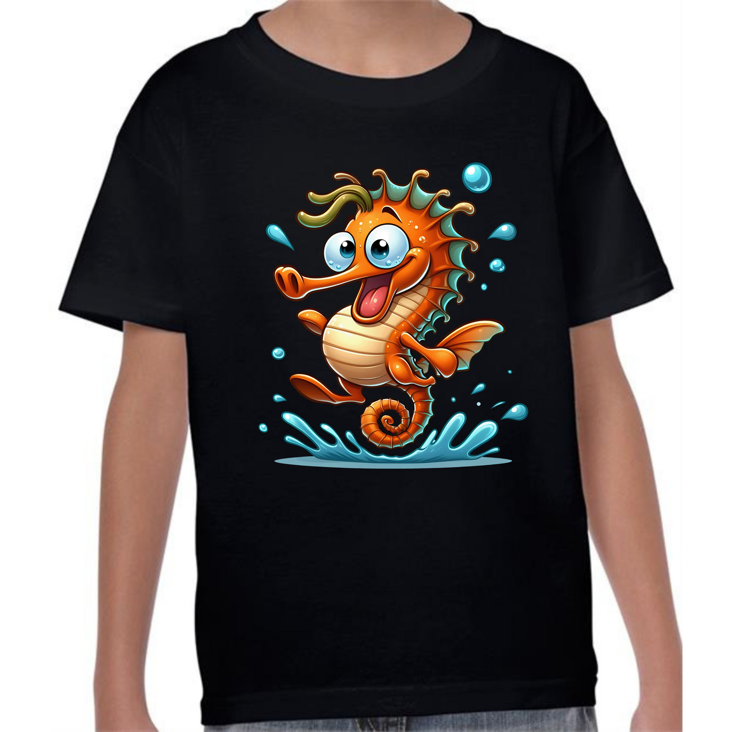 Kids' Cute Seahorse T-Shirt | Adorable and Fun Design