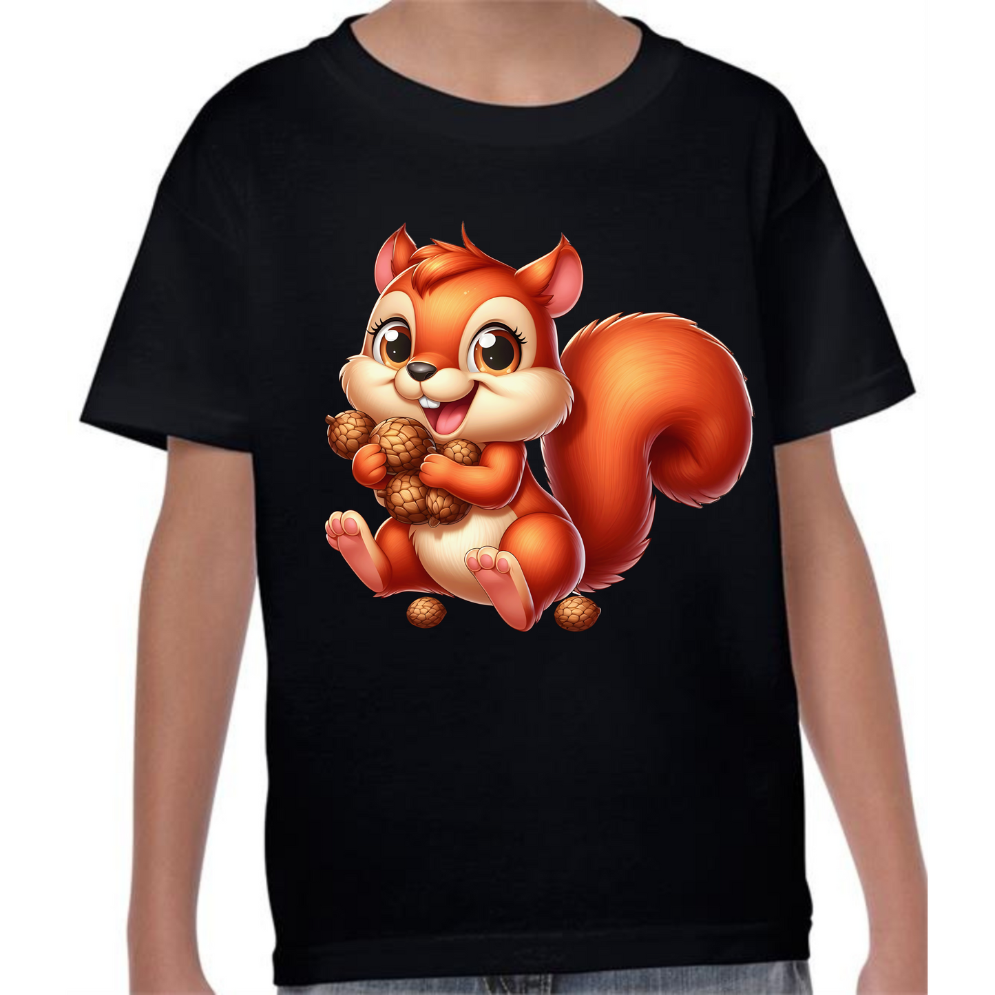 Kids' Cute Squirrel T-Shirt | Adorable and Fun Design