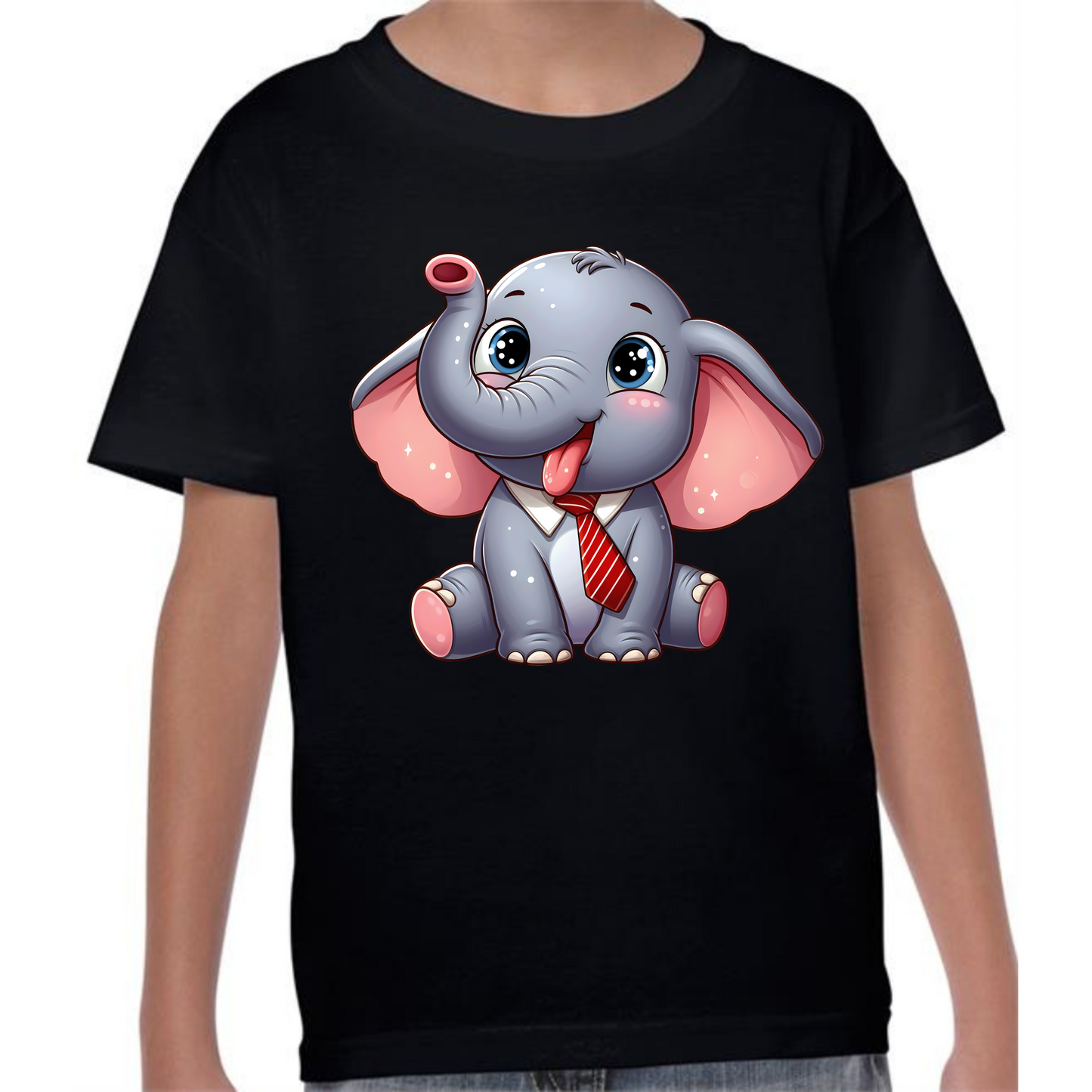 Kids' Cute Elephant T-Shirt – Adorable Safari Style