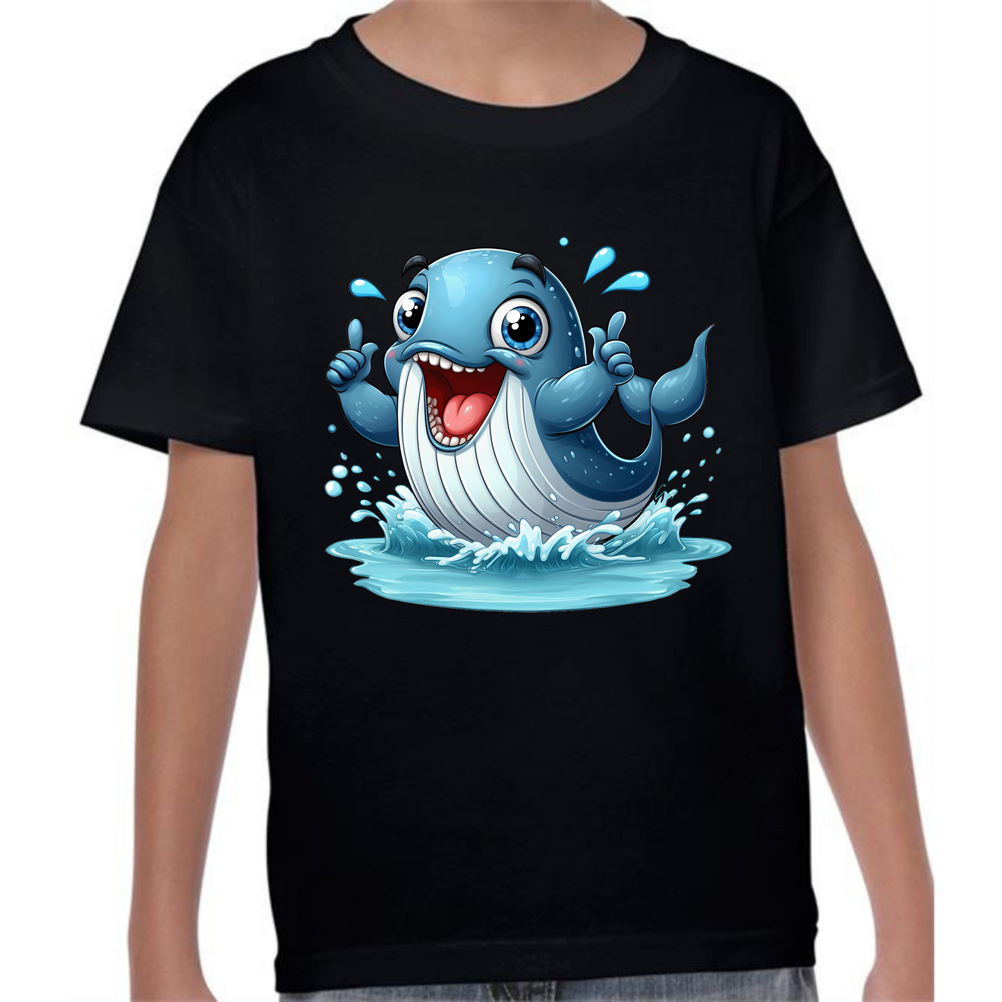 Kids' Cute Dolphin T-Shirt – Playful Ocean Style