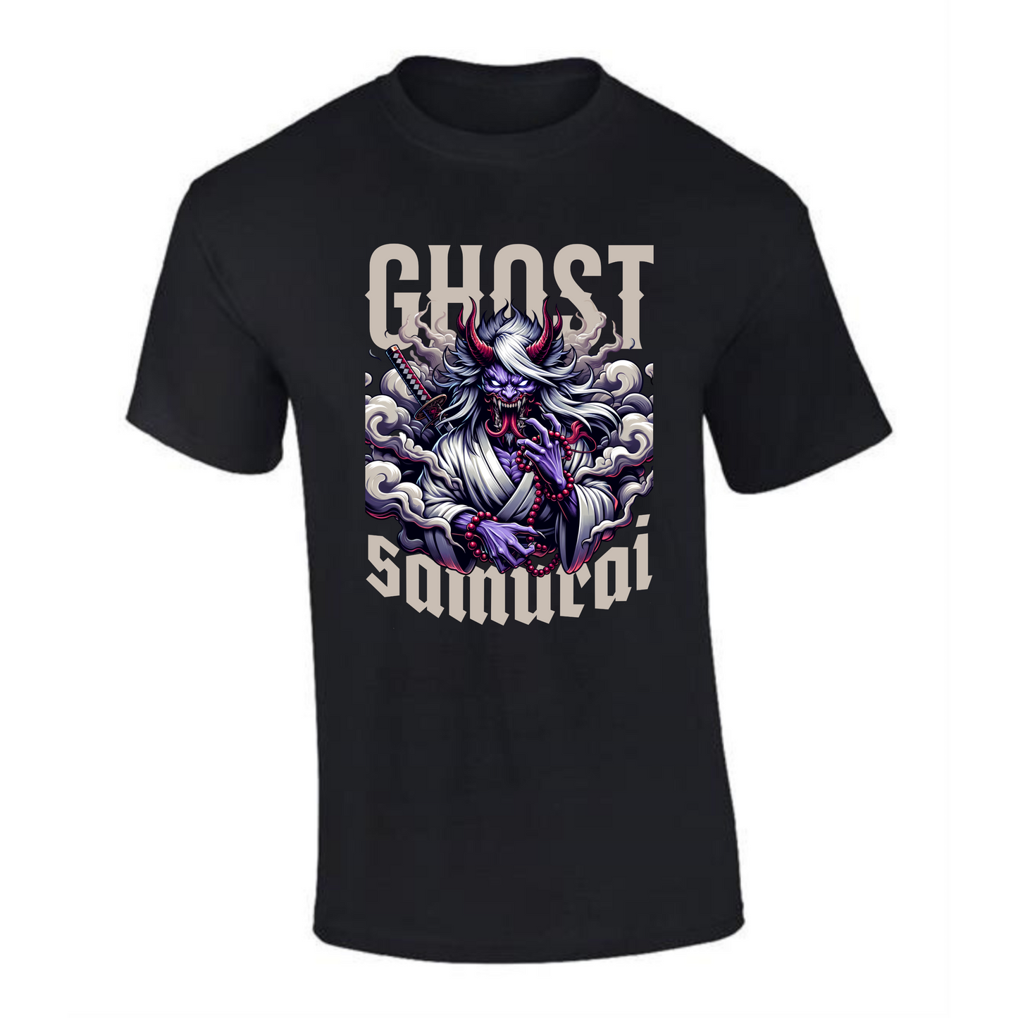 Ghost Samurai T-Shirt | Haunting Warrior Design – Premium Cotton Tee - Style Quest Fashion