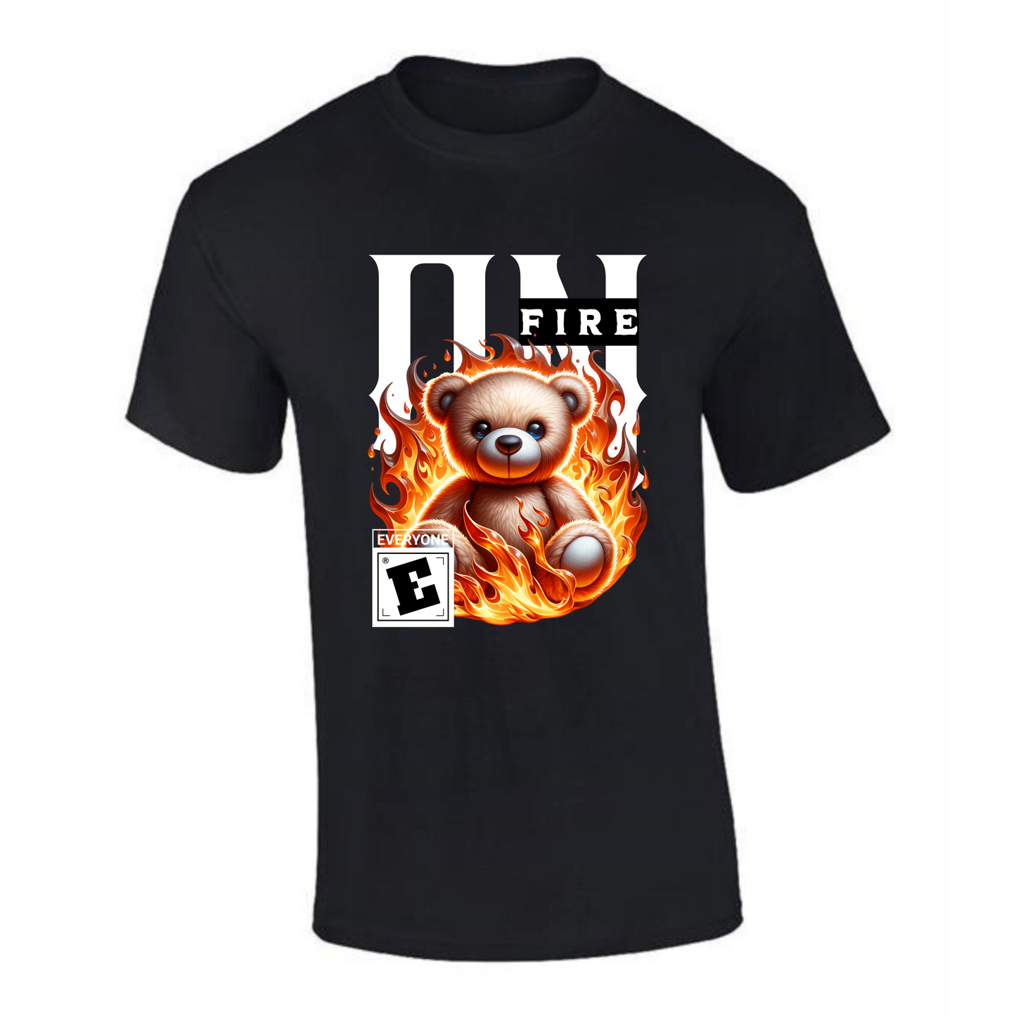 On Fire T-Shirt | Teddy Bear on Fire Design – Bold Graphic Tee