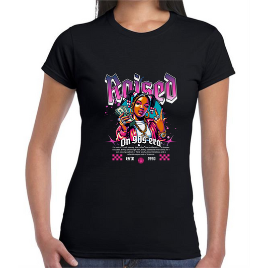 Raised On 90s Era T-Shirt | Retro Women’s Design