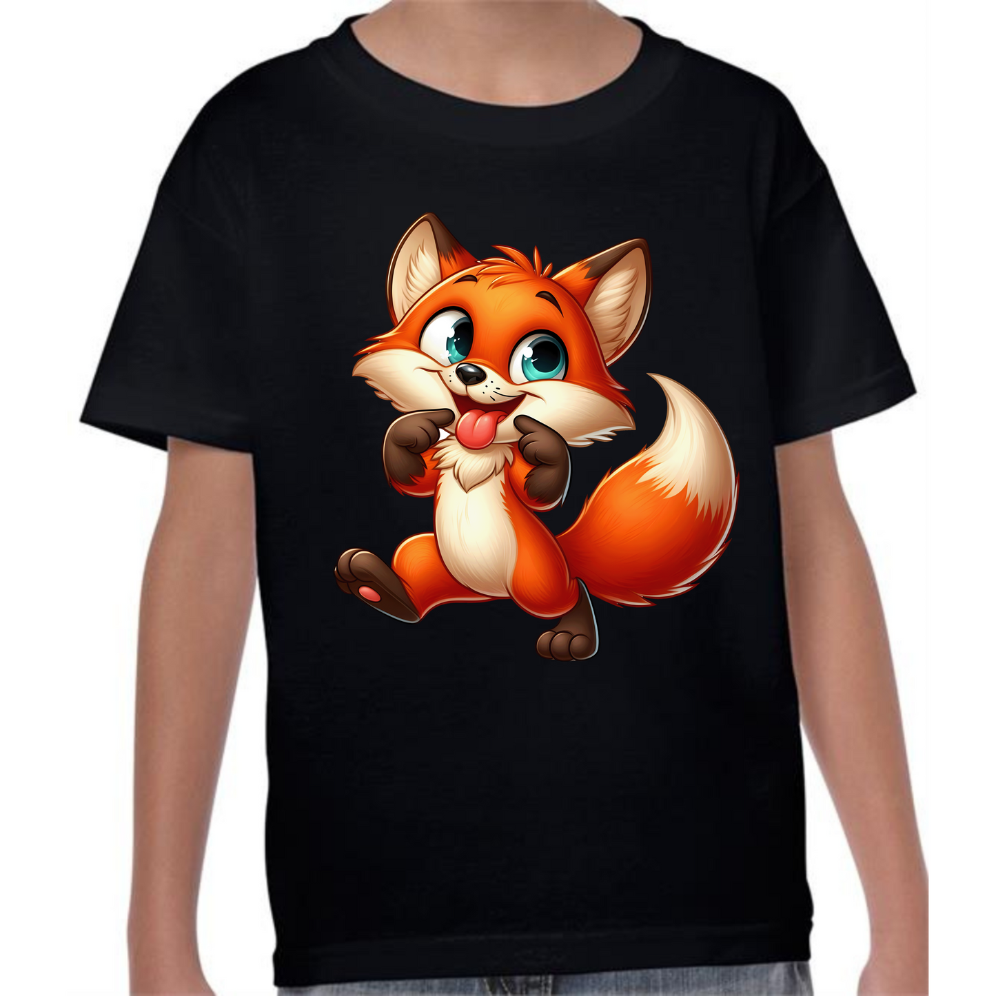 Kids' Cute Fox T-Shirt – Adorable Woodland Style