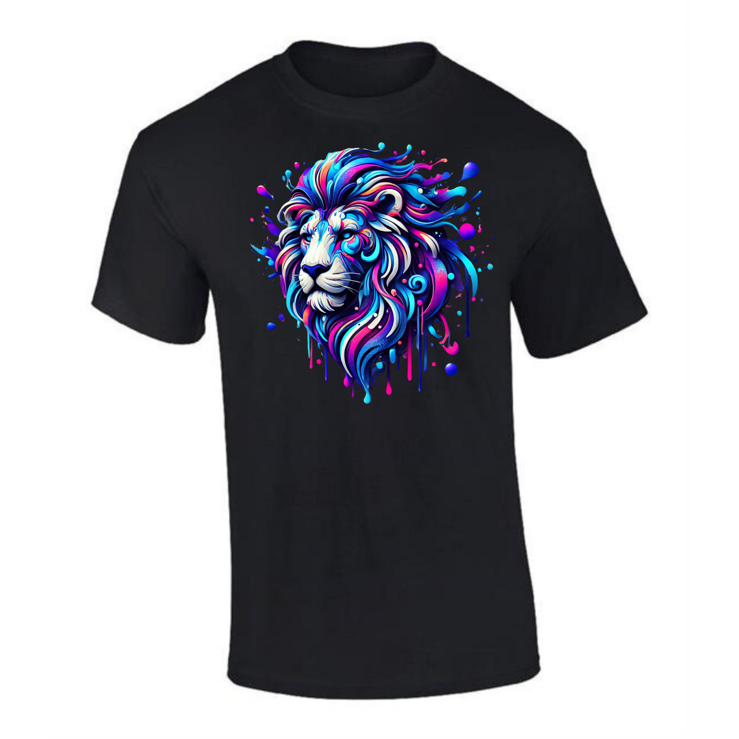 Neon Lion T-Shirt | Bold & Comfortable for Men