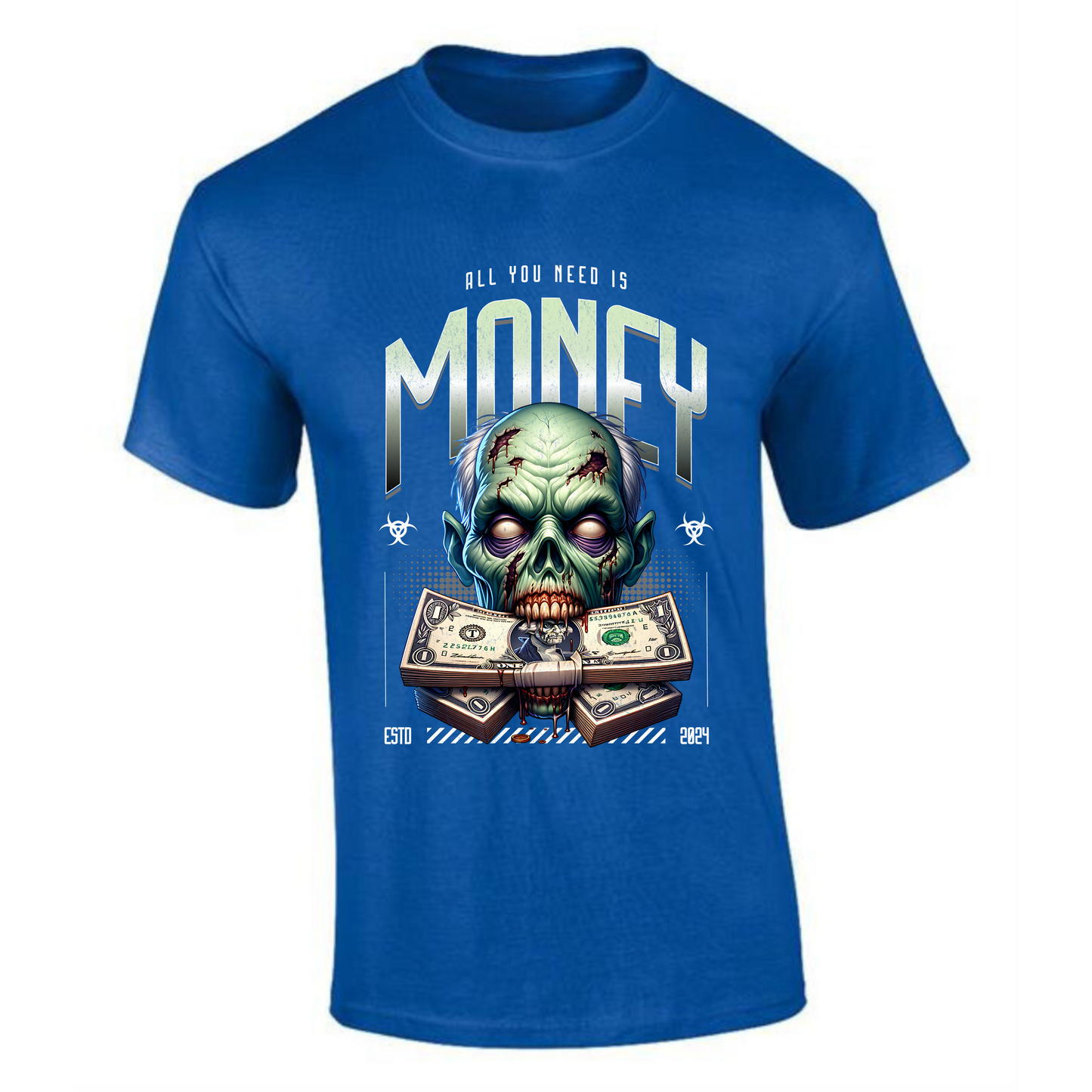 Money Zombie T-Shirt | Zombie with Money in Mouth – All You Need is Money