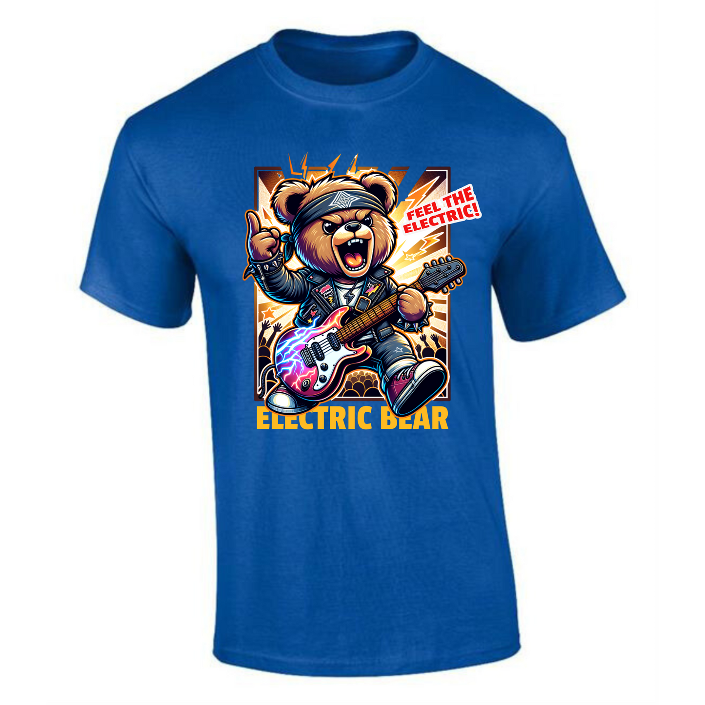 Electric Bear T-Shirt | "Feel the Electric" Design – Premium Cotton Tee