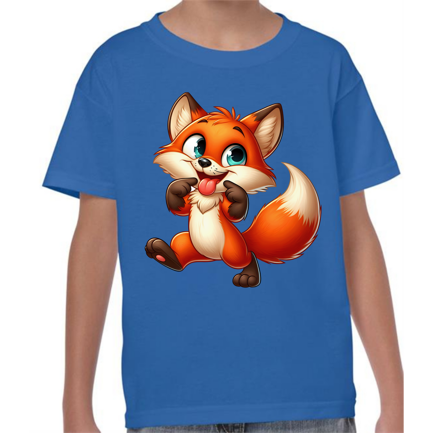 Kids' Cute Fox T-Shirt – Adorable Woodland Style