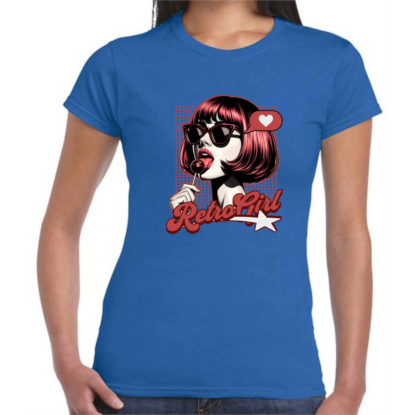 RetroGirl T-Shirt | Vintage-Inspired Women’s Design - Style Quest Fashion