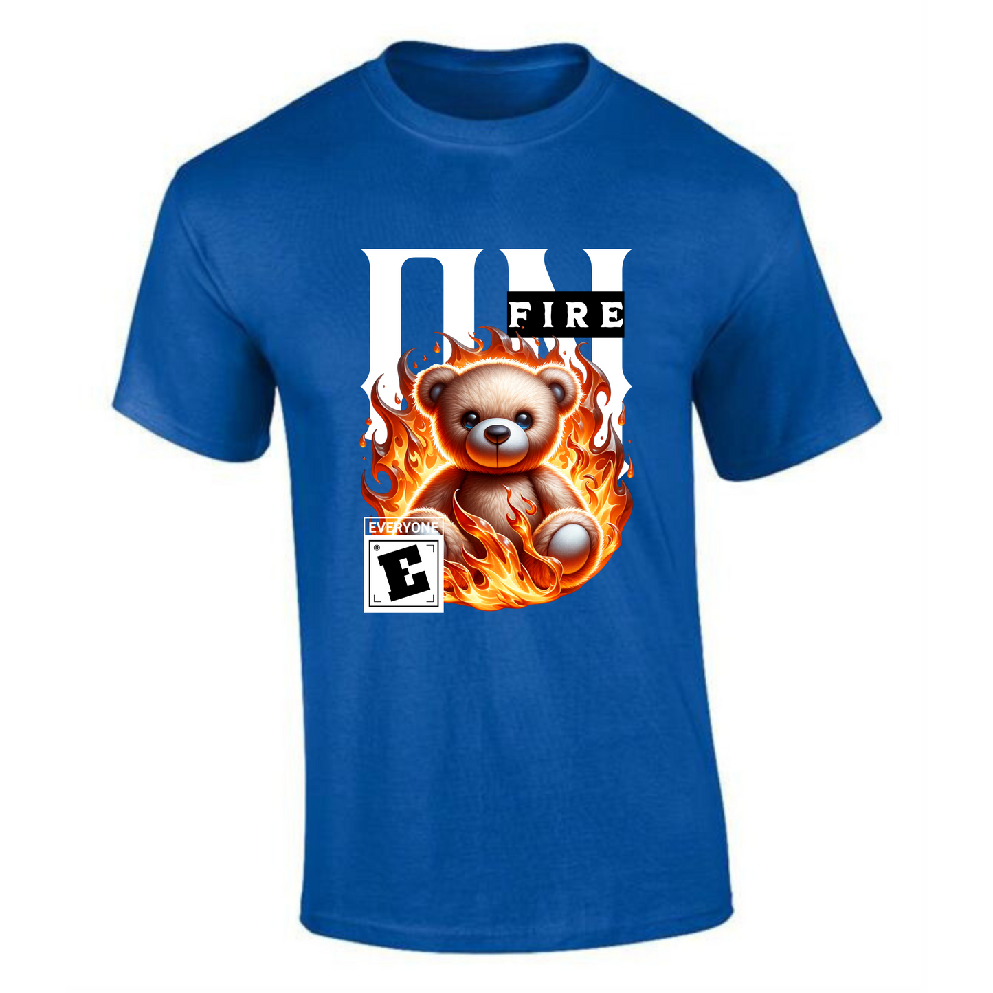 On Fire T-Shirt | Teddy Bear on Fire Design – Bold Graphic Tee