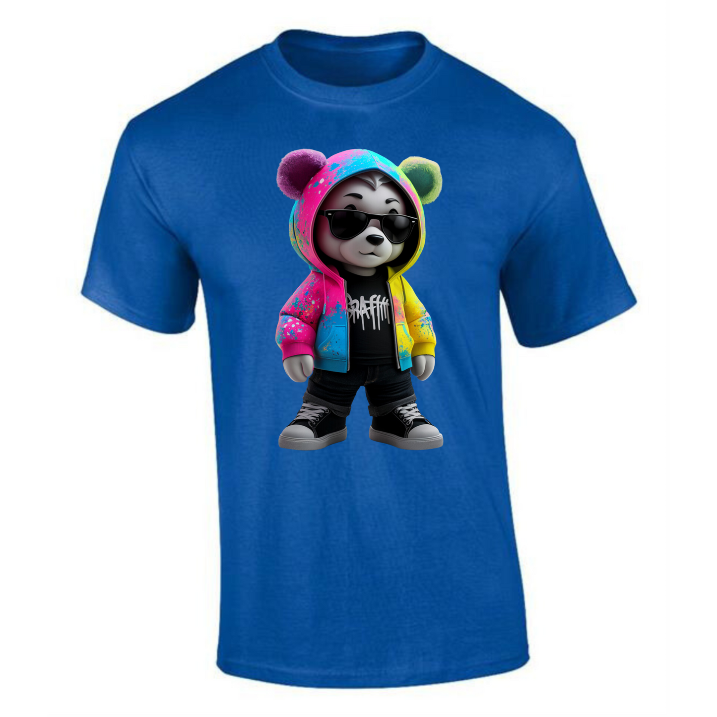 Teddy Bear T-Shirt | Graffiti Art Design for Men