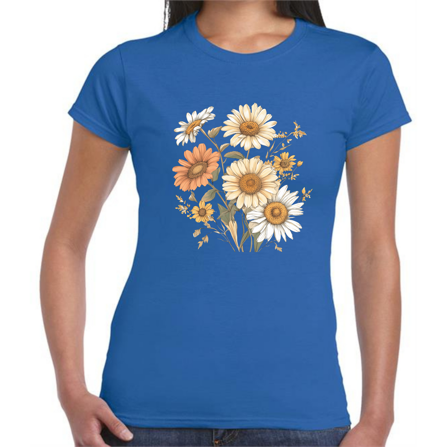 Margaret Flowers T-Shirt | Elegant Floral Design for Women