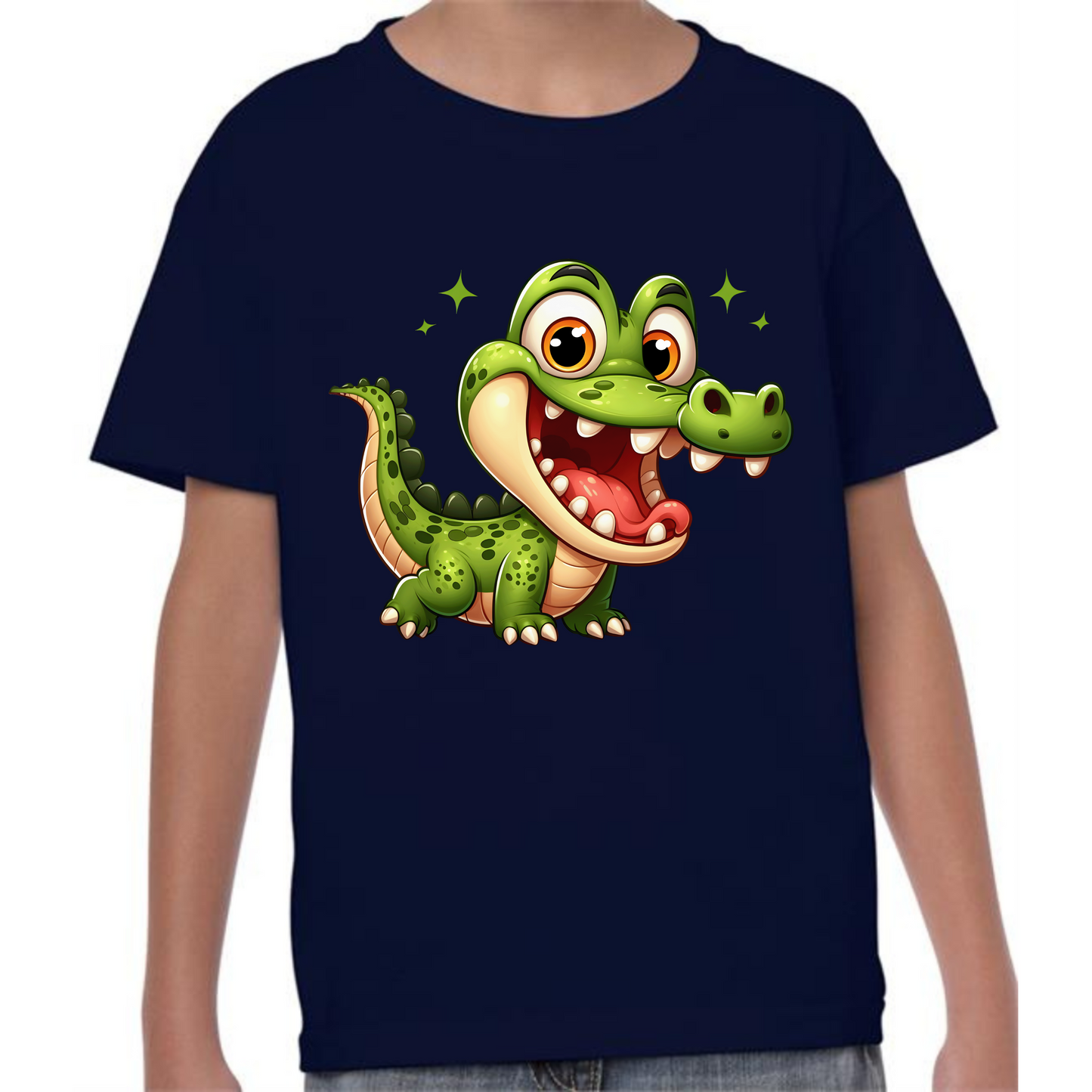 Kids' Cute Crocodile T-Shirt – Fun & Playful Design