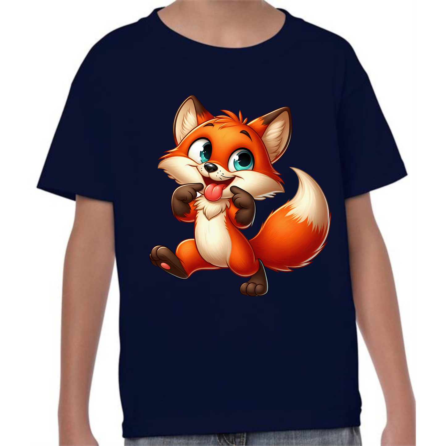 Kids' Cute Fox T-Shirt – Adorable Woodland Style