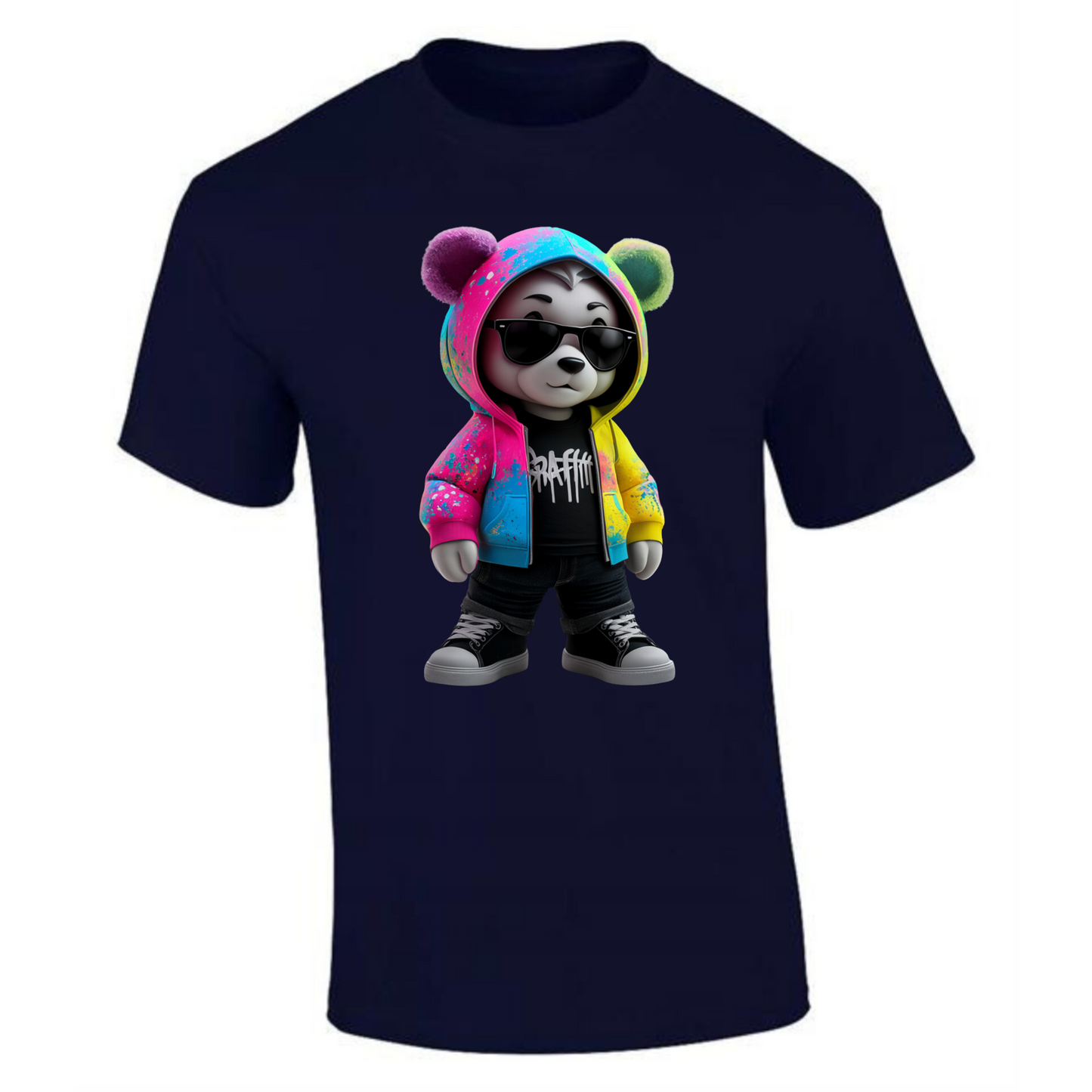 Teddy Bear T-Shirt | Graffiti Art Design for Men