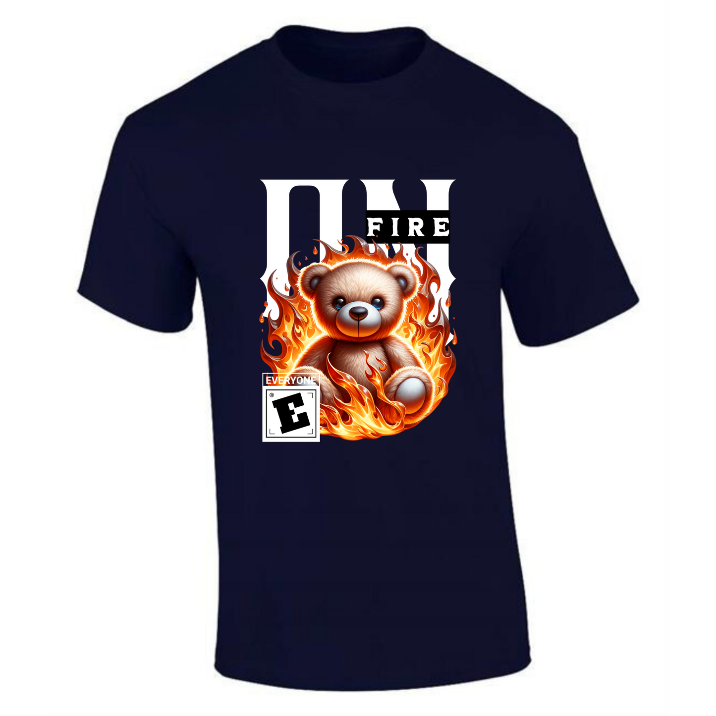 On Fire T-Shirt | Teddy Bear on Fire Design – Bold Graphic Tee