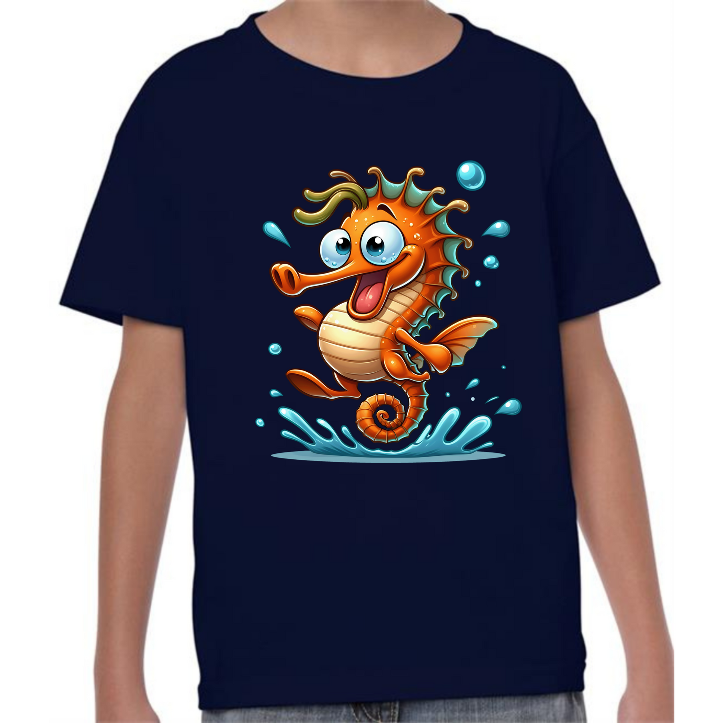 Kids' Cute Seahorse T-Shirt | Adorable and Fun Design