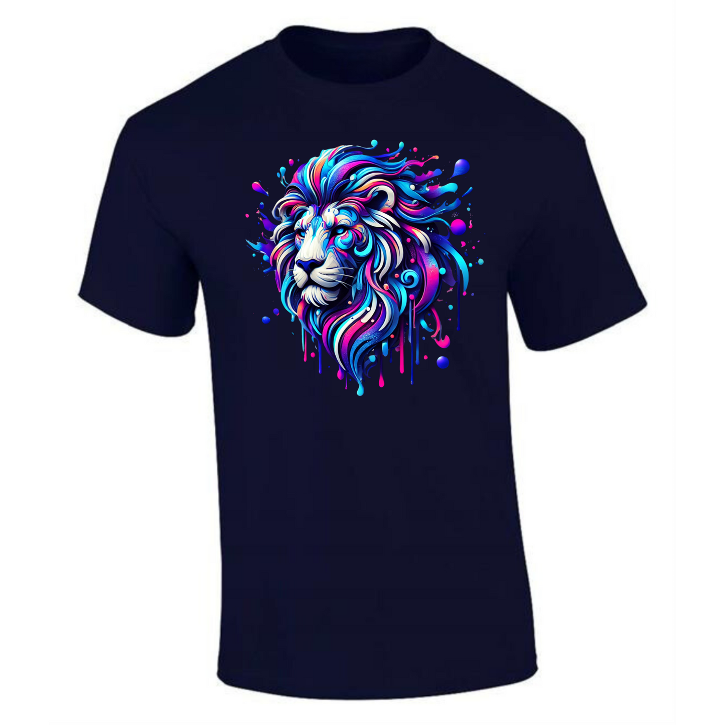 Neon Lion T-Shirt | Bold & Comfortable for Men