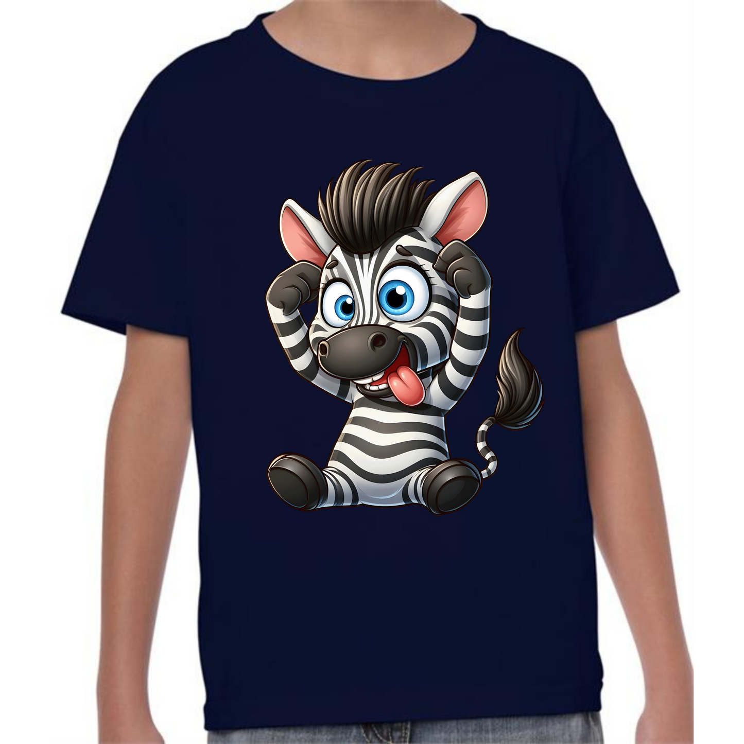 Kids' Cute Zebra T-Shirt | Adorable and Fun Design