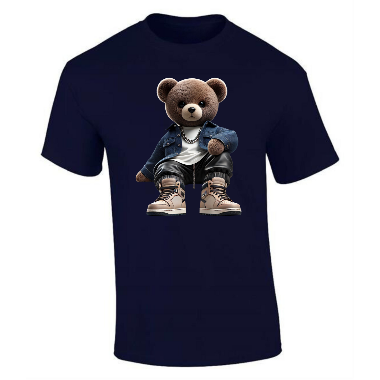 Teddy Bear T-Shirt | Casual Jeans & Jacket Design for Men