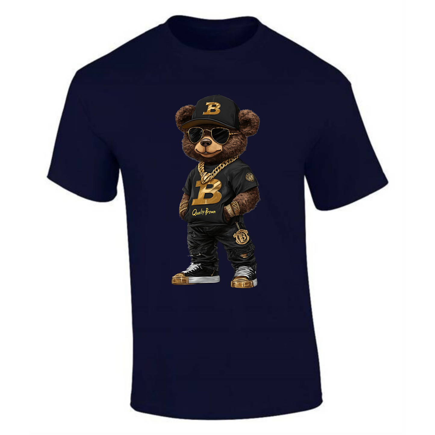 Teddy Bear B Quality T-Shirt | Brown Bear Design – Cozy & Cute Tee - Style Quest Fashion