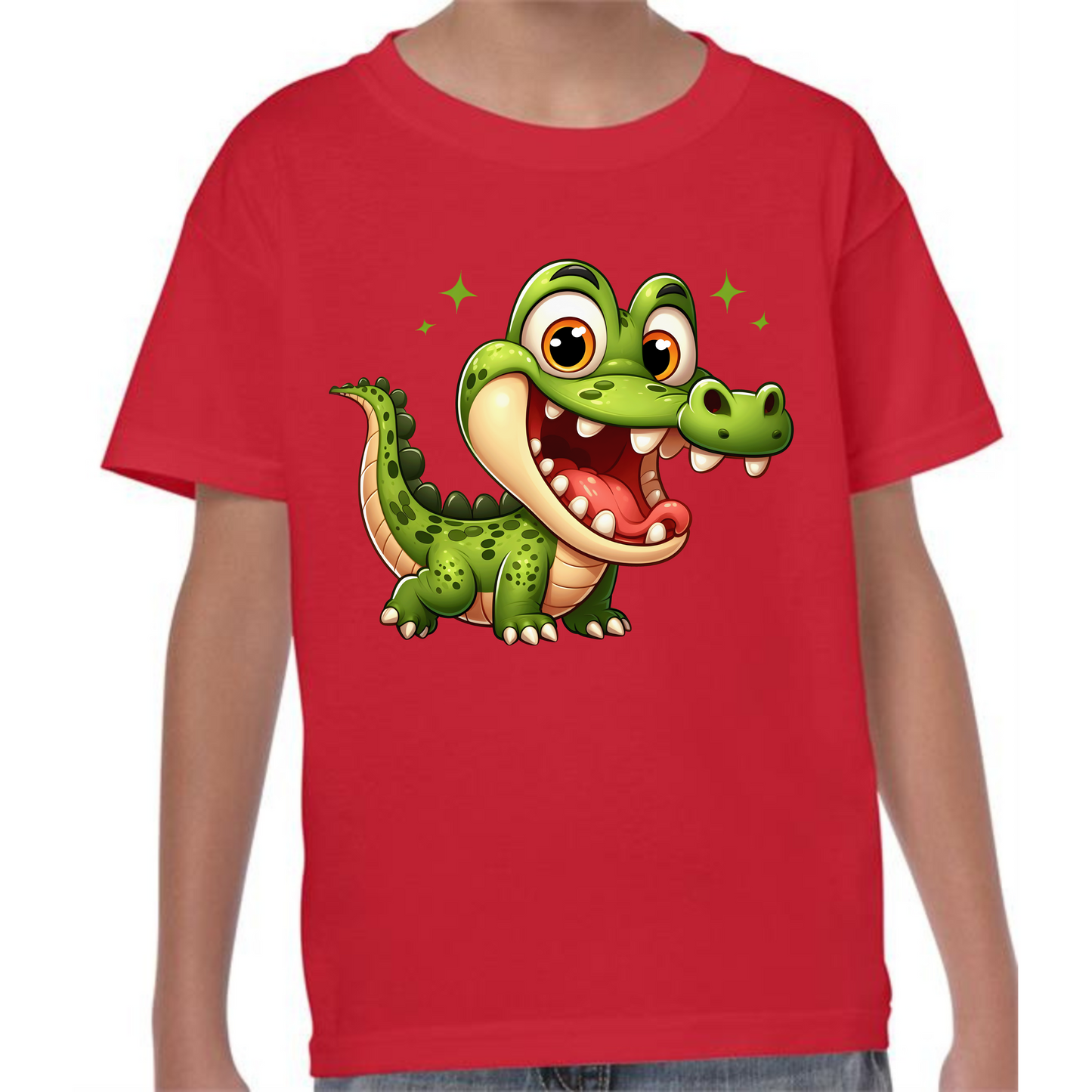 Kids' Cute Crocodile T-Shirt – Fun & Playful Design