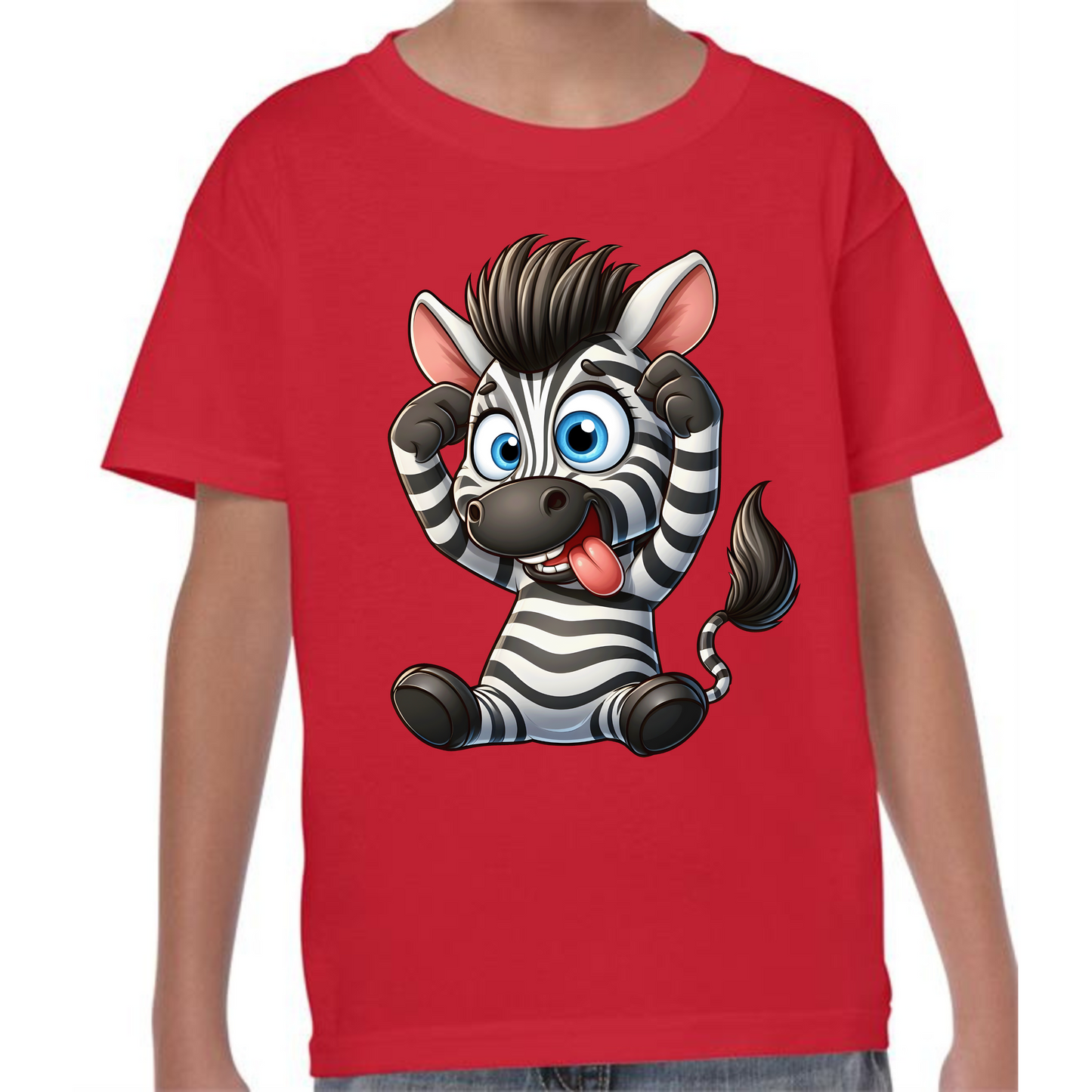 Kids' Cute Zebra T-Shirt | Adorable and Fun Design