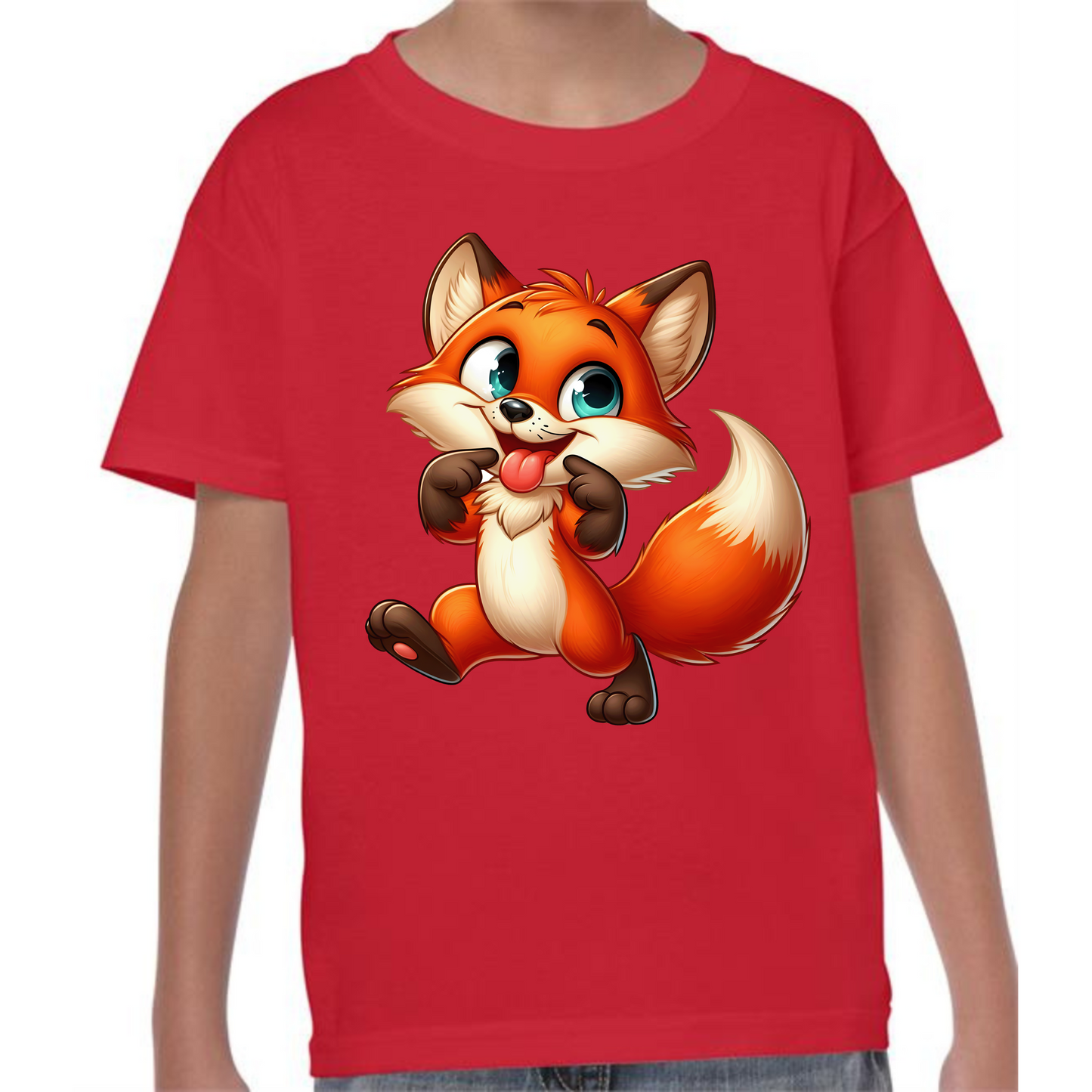 Kids' Cute Fox T-Shirt – Adorable Woodland Style