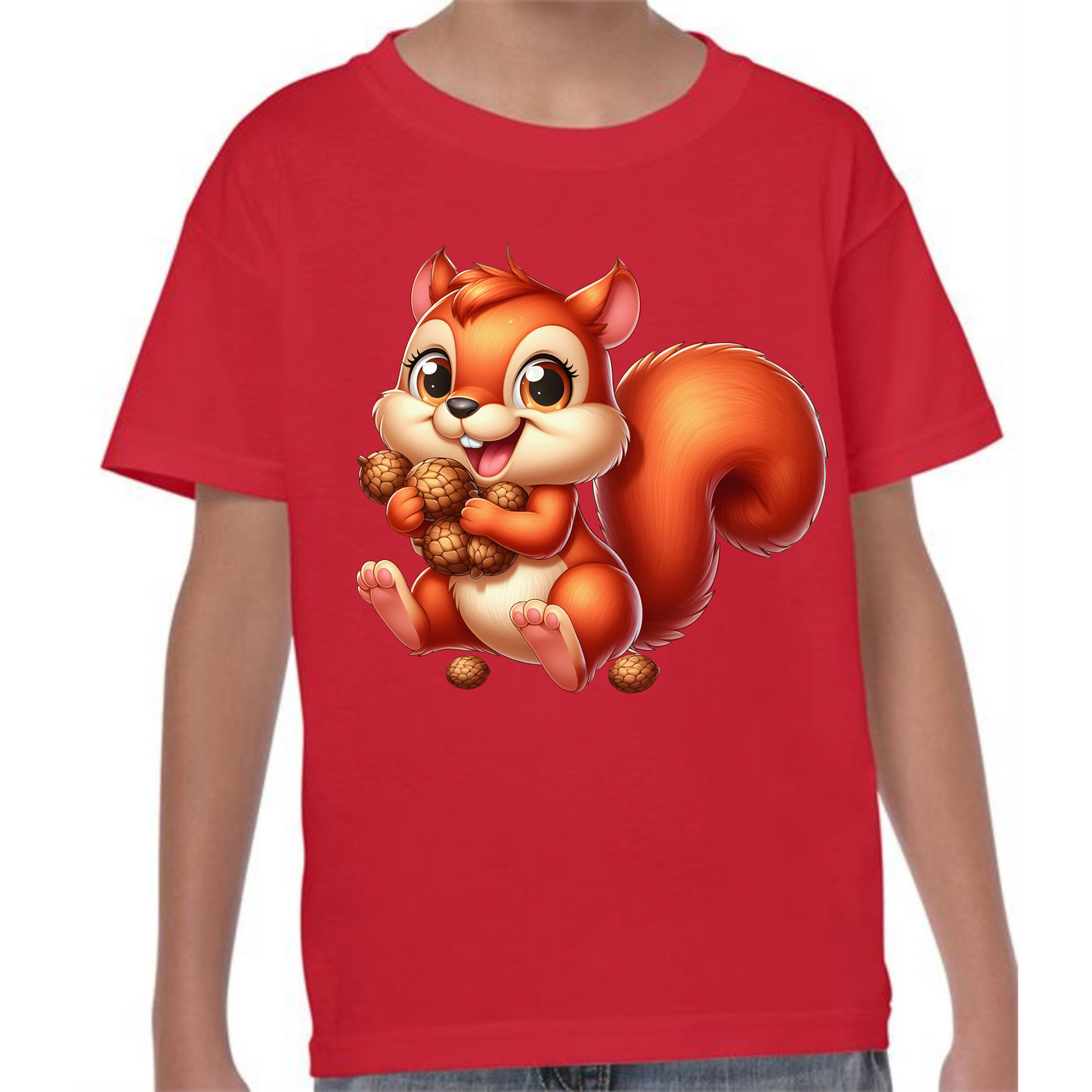 Kids' Cute Squirrel T-Shirt | Adorable and Fun Design