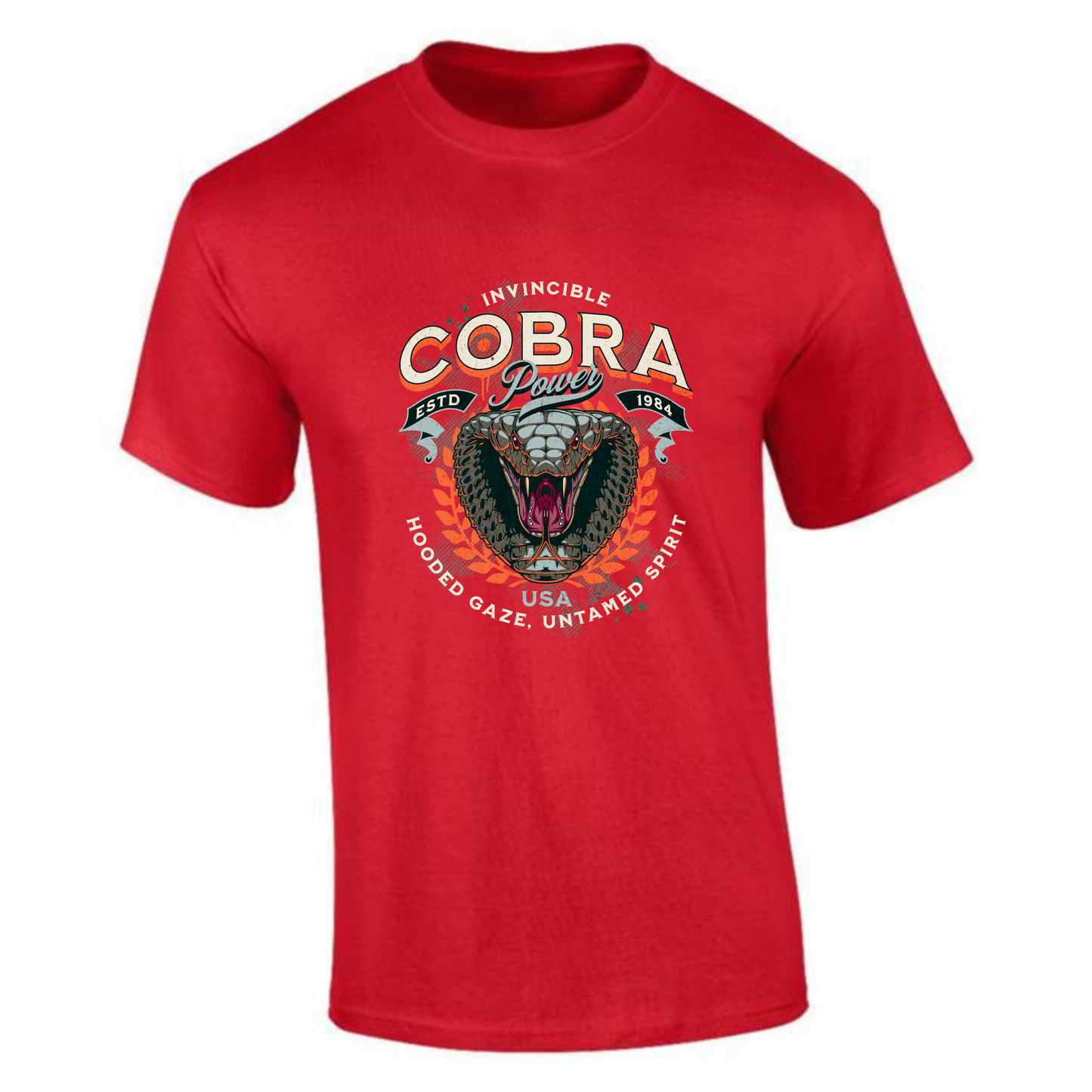 Cobra T-Shirt | Fierce Snake Design – Premium 100% Cotton Tee