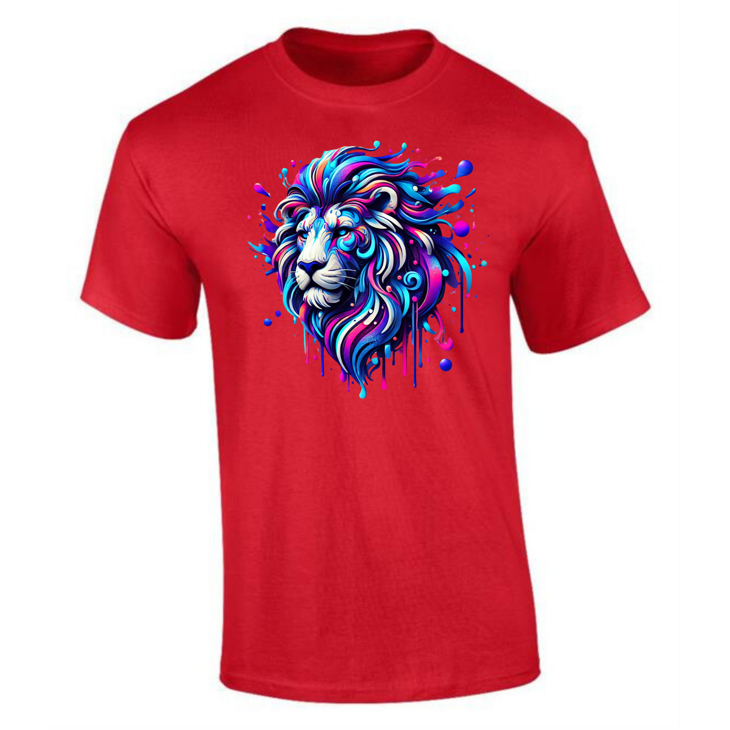 Neon Lion T-Shirt | Bold & Comfortable for Men