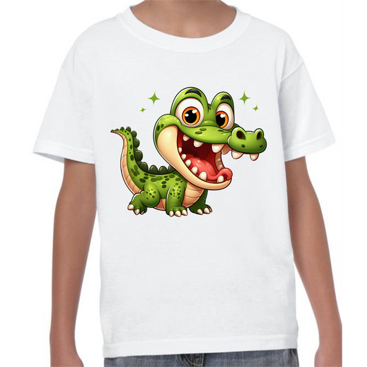 Kids' Cute Crocodile T-Shirt – Fun & Playful Design