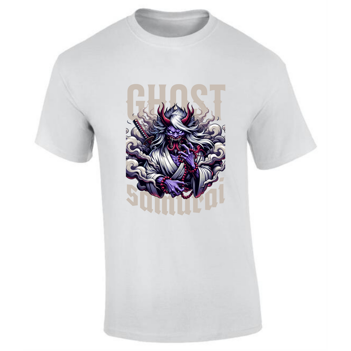 Ghost Samurai T-Shirt | Haunting Warrior Design – Premium Cotton Tee - Style Quest Fashion