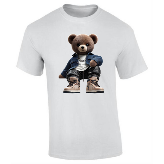 Teddy Bear T-Shirt | Casual Jeans & Jacket Design for Men